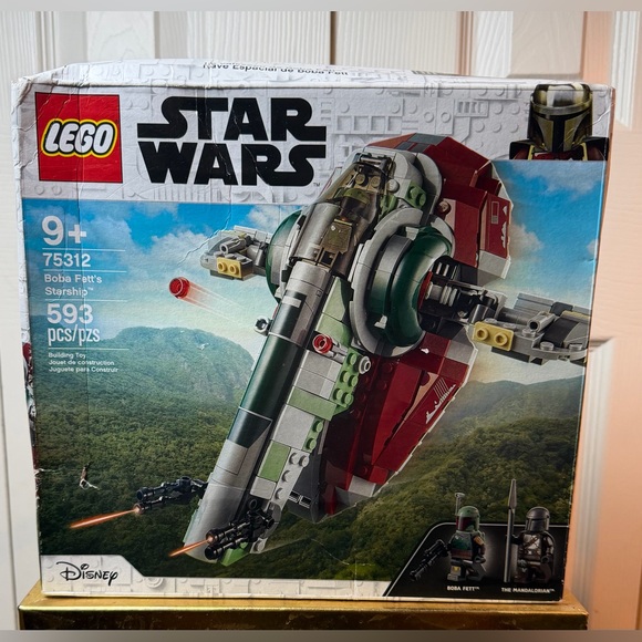  Star Wars Boba Fett\'s Starship Set - Red and Green